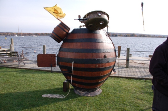 Turtle replica at Essex, Connecticut